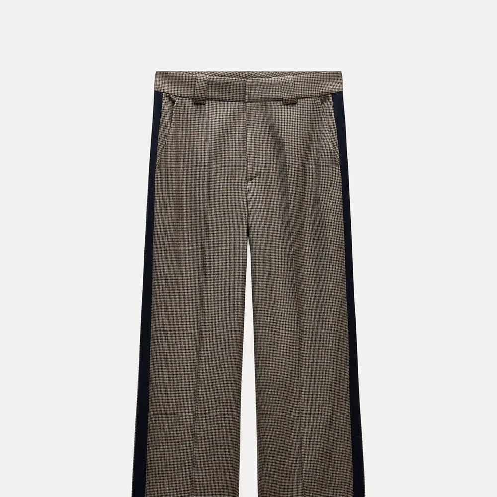 Men's Brown Checkered Pants